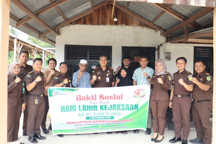 Kejaksaan Negeri Rokan Hulu Gelar Anjangsana Peringati Hari Lahir Kejaksaan Ke-81 Tahun 2026