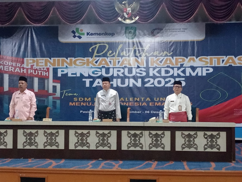 145  Pengurus Koperasi Desa Merah Putih Kabupaten Rohul Mengikuti Pelatihan Perkoperasian