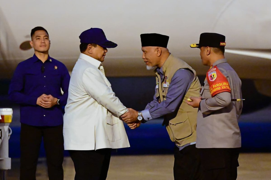 Bermalam di Sumbar, Presiden Prabowo Cek Langsung Penanganan Bencana di Agam