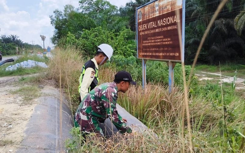 Koramil 02/Bukit Kapur dan PHR Perkuat Pengamanan Objek Vital Nasional