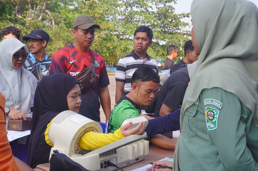 Dinkes Siak Gelar Tes Kebugaran Jasmani ASN dan Honorer