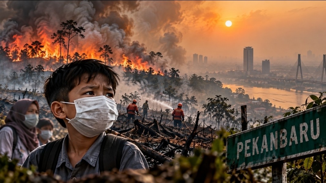 Riau Dikepung Asap, Publik Menanti Ketegasan Negara