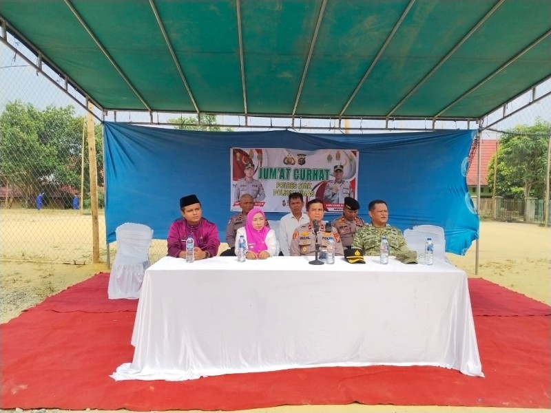 Jumat Curhat Polsek Minas, Warga Keluhkan Kenakalan Remaja, Narkoba Hingga Pencurian Sawit