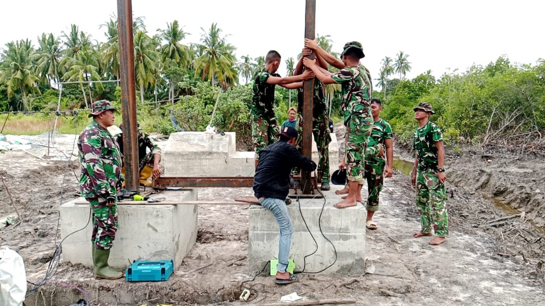 Pembangunan Jembatan Gantung Garuda Sei Sembilan Terus Berjalan, Dukung Akses dan Kesejahteraan Masyarakat