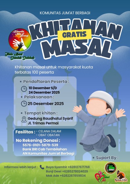 KJB Umumkan Khitanan Massal Gratis 25 Desember 2025
