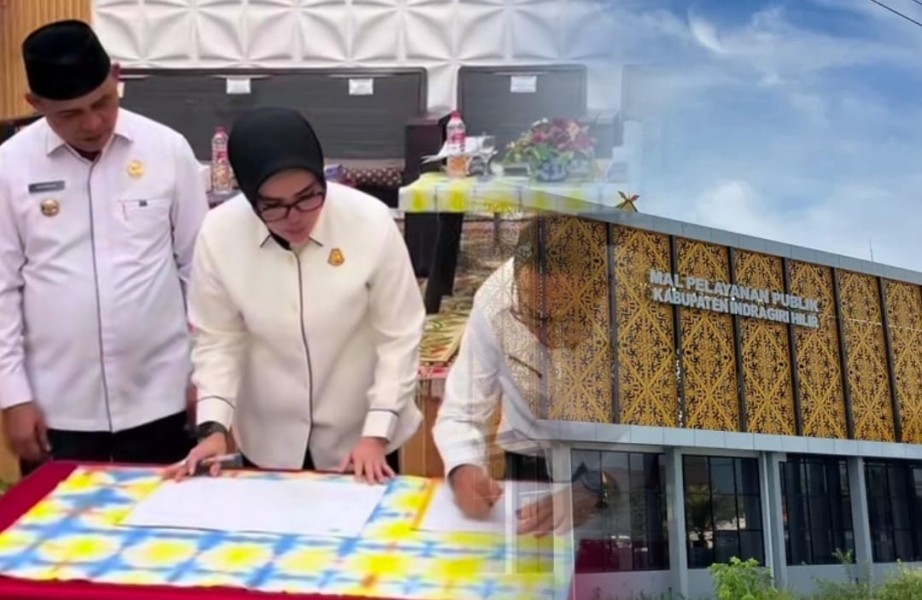 Target Akhir Tahun Berfungsi, Pemkab Inhil Teken Perjanjian Kerjasama Gerai MPP