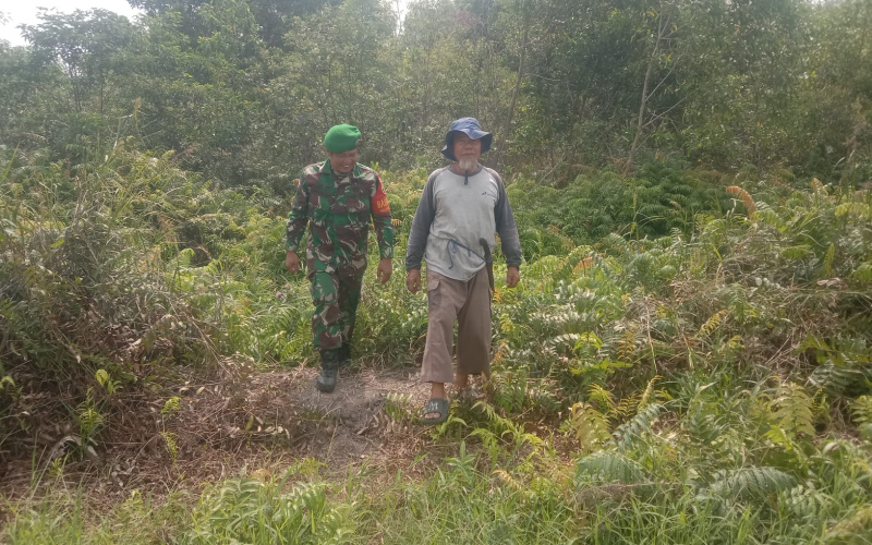 Koramil 01 Dumai Antisipasi Terhadap Potensi Kebakaran Lahan