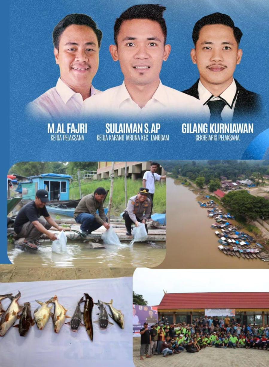Lomba Mancing hingga Hiburan Rakyat, Harla Karang Taruna Langgam Hidupkan Sungai Kampar