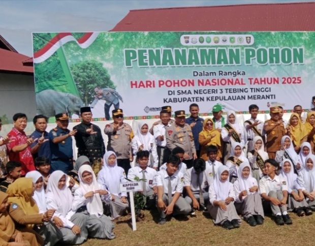 LAMR Kepulauan Meranti Apresiasi Kapolda Riau Tanam 21 Ribu Pohon