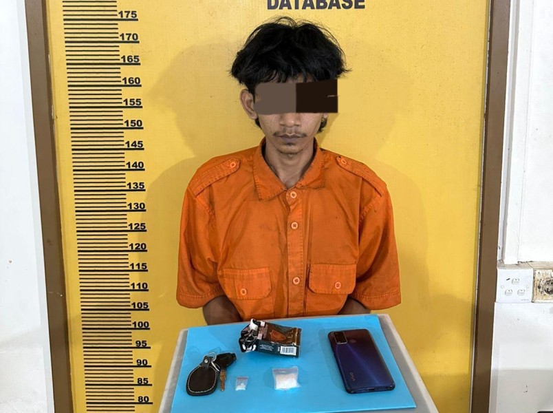 Satres Narkoba Polres Inhu Ringkus Pemuda Sungai Lala, Ini Sebabnya