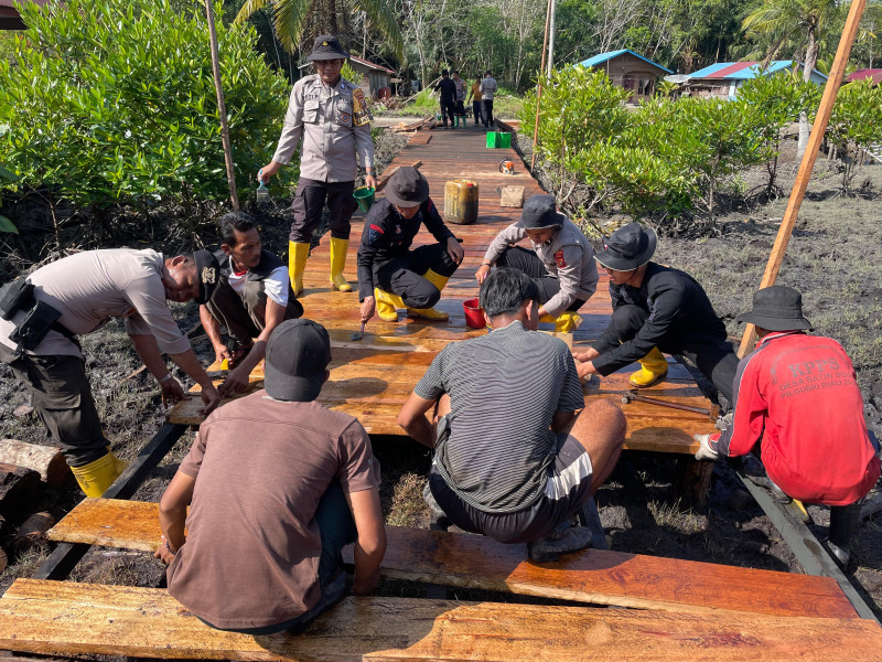 Jembatan Merah Putih Presisi di Meranti Capai Tahap Akhir, Akses Aman Anak Sekolah Segera Terwujud