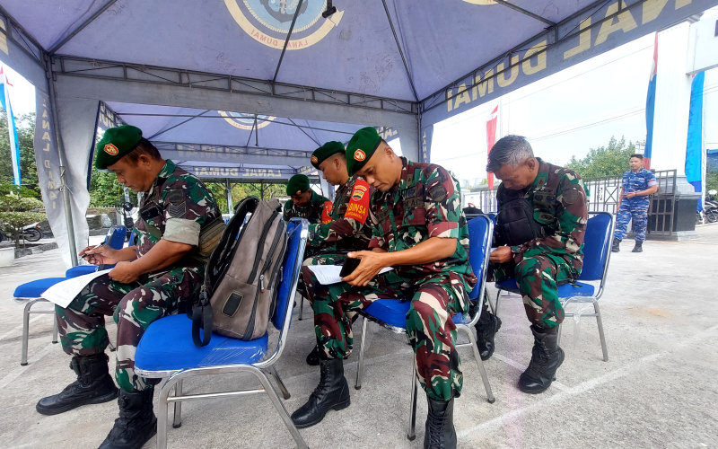 HUT Pomal ke 79, Kodim Dumai Ikuti Donor Darah