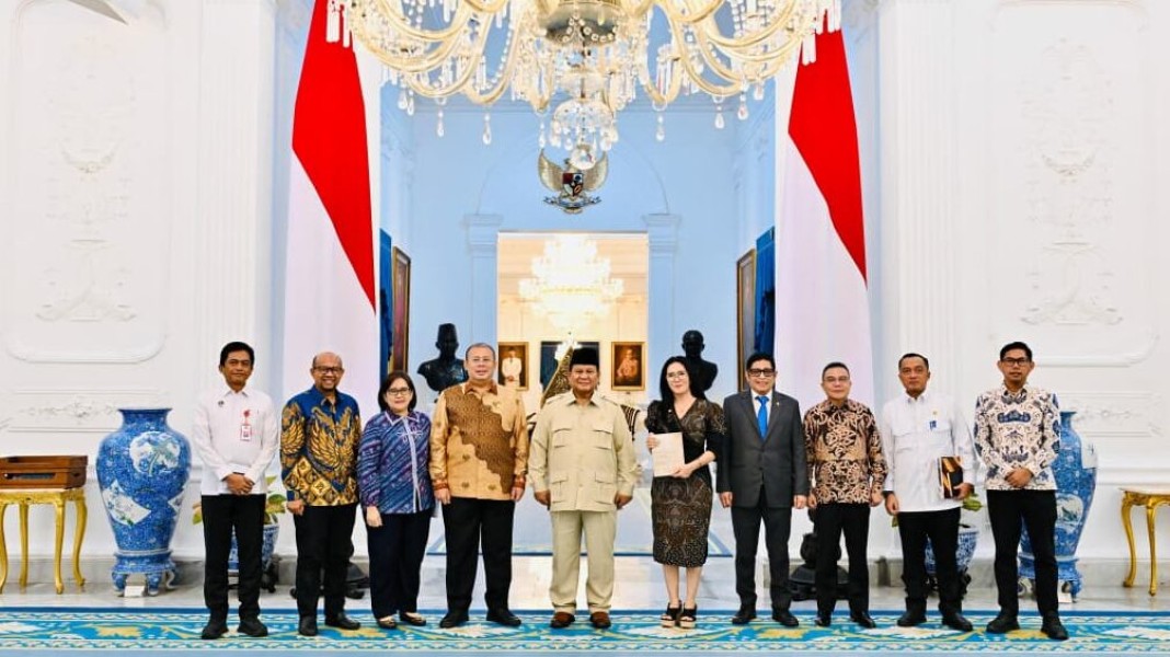 Presiden Prabowo Terima Tim Gabungan Perumus UU Satu Data Indonesia