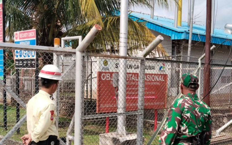 Sinergi TNI–PGN, Patroli Rutin Jaga Keamanan Objek Vital di Dumai