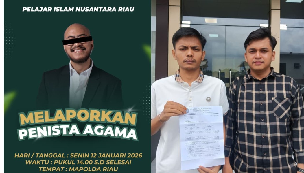 APIN Riau Laporkan Dugaan Penistaan Agama oleh Komika Pandji Pragiwaksono ke Polda Riau