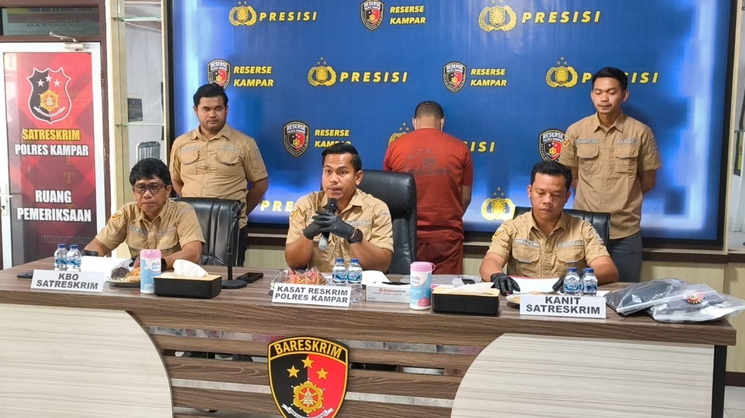 Polres Kampar Hadirkan Tiga Pelaku, Dua Spesialis Curat dan Satu Cabul