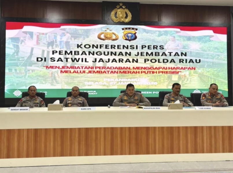 Polda Riau Luncurkan Program Pembangunan 26 Jembatan Berbasis Aspirasi Warga
