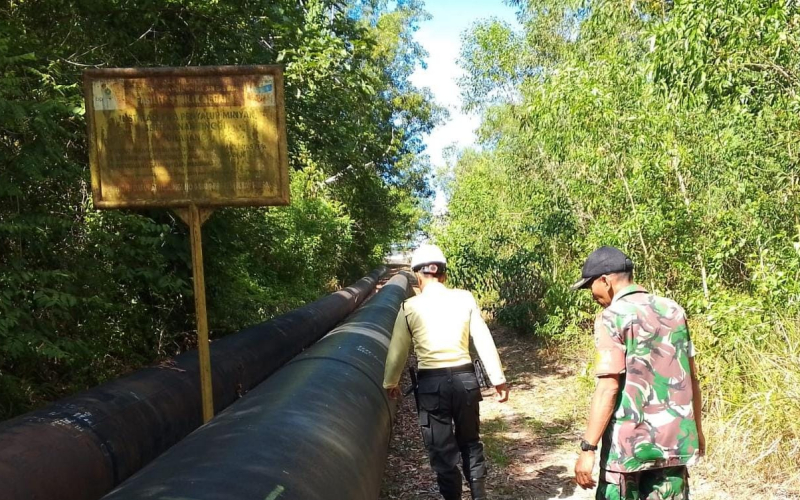 Personel Koramil 01 Bersama Tim Sosialisasi Penguatan Binter