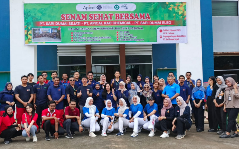 Apical Dumai Peduli Kesehatan, Peringati Bulan K3 Nasional