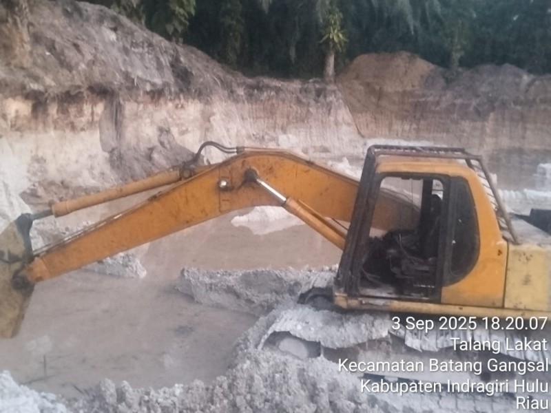 Sempat Terhenti, Dua Pemain Lama Tambang Galian C Ilegal di Batang Gansal Kembali Beroperasi