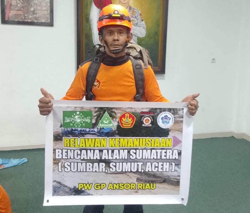 Banser Meranti Kirim Personel Bagana Bantu Korban Banjir di Aceh