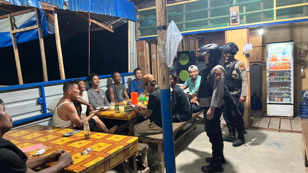 Tim Raga Polres Pelalawan Gencar Patroli Cegah Gangguan Kamtibmas di Pangkalan Kerinci