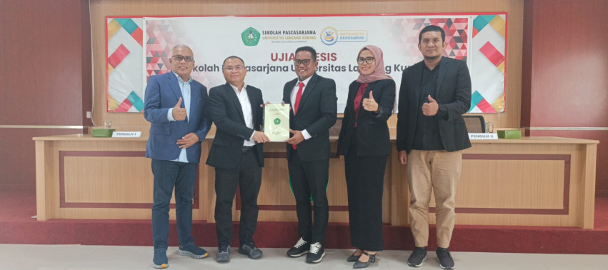 Raih Gelar Magister Manajemen, Zukri Dorong ASN Pelalawan Lanjut Kuliah di Pascasarjana Unilak