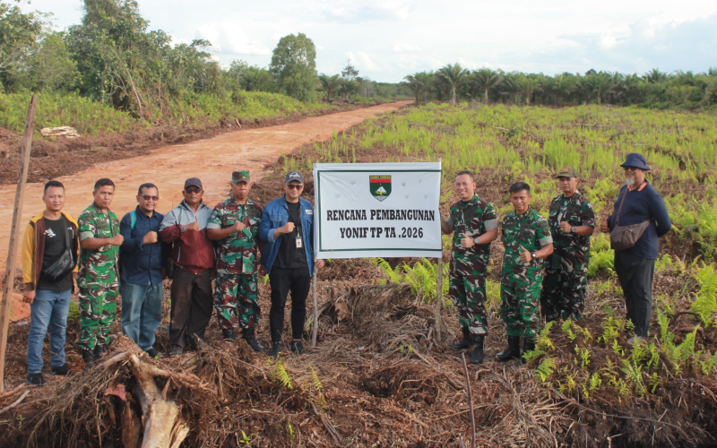 Cek Kesiapan Pembangunan Satuan Baru, Dandim Dumai Tinjau Lahan Brigif TP dan Posramil 02