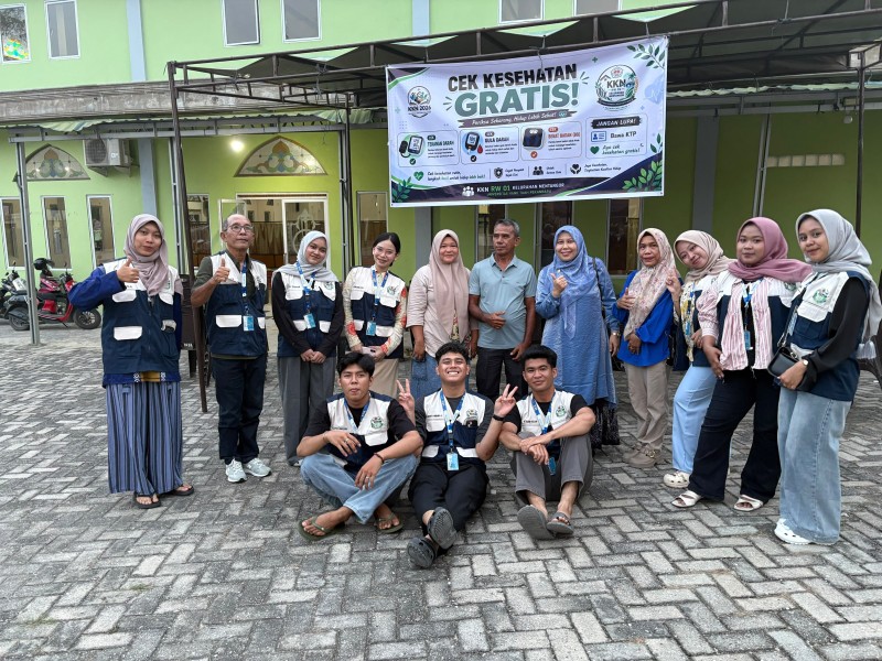 KKN Universitas Hang Tuah Pekanbaru Hadir di Mentangor, Warga Dapat Cek Kesehatan Gratis dan Edukasi Hukum