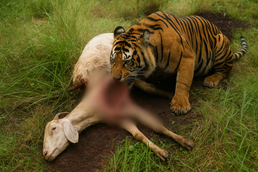 Teror Harimau Sumatera di Teluk Belengkong, Warga Kehilangan Ternak