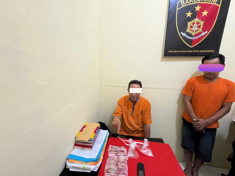 POLSEK PELANGIRAN UNGKAP KASUS NARKOTIKA, DUA ORANG DITAHAN