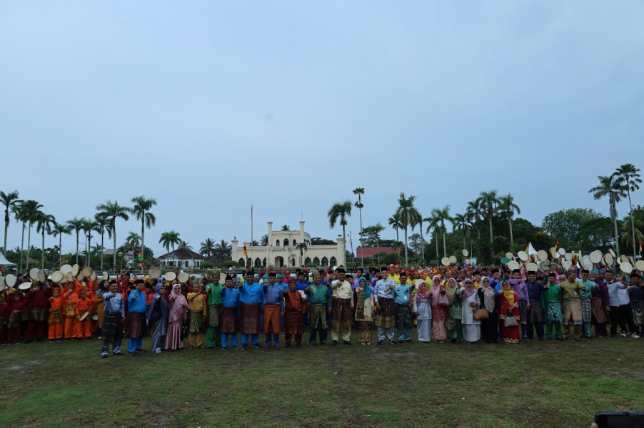 Semarak HUT Siak Ke-26, Lomba Seni Kompang Ditetapkan Jadi Ekskul Wajib di Sekolah Siak