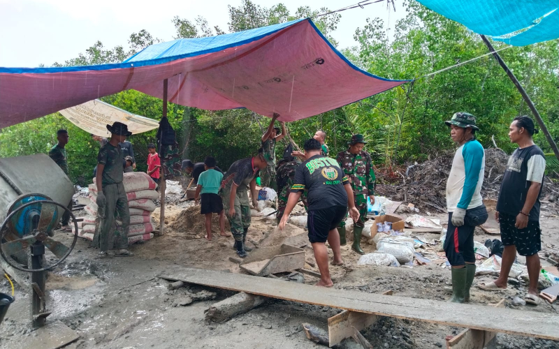 Jembatan Gantung Garuda Sungai Sembilan Terus Dikebut, Akses Dua Kelurahan Segera Terhubung