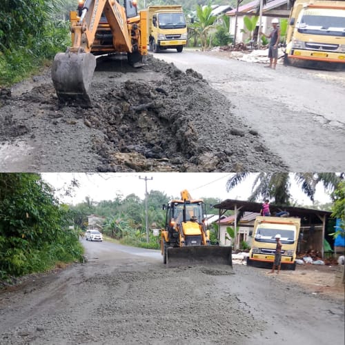 Pemuda Pancasila Bunut Luruskan Informasi Jalan Bono, PT Tripa Abadi Turun Perbaiki Titik Rusak