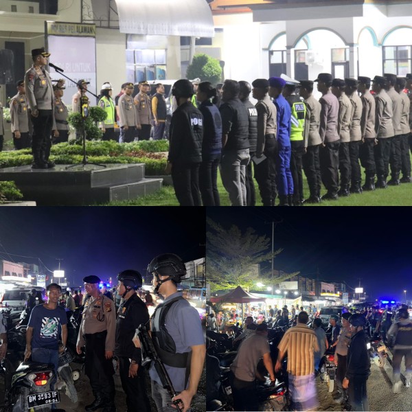 Polres Pelalawan Gelar Patroli Skala Besar Jelang Idul Adha 1446 H, Wujud Nyata Hadirnya Negara untuk Rakyat