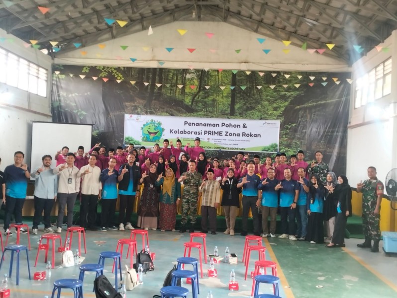 Danramil 03/Minas Kapten Arh Aguswanto Hadiri Penanaman Pohon di SMK Negeri 1 Minas