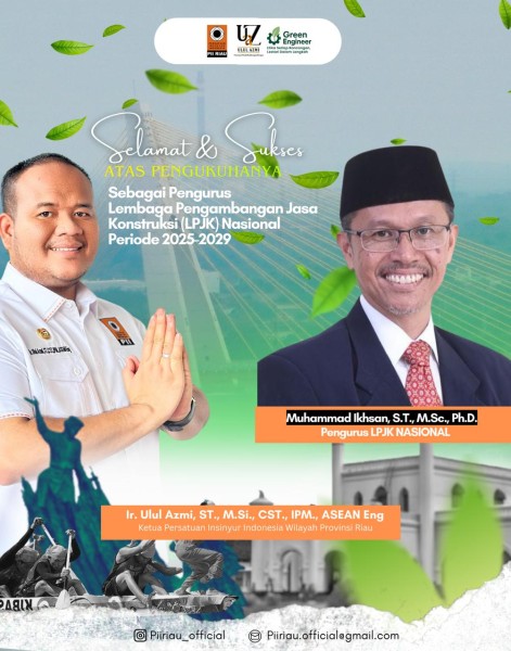 Ketua PII Riau Apresiasi Dr Muhammad Ikhsan Masuk Pengurus LPJK Nasional