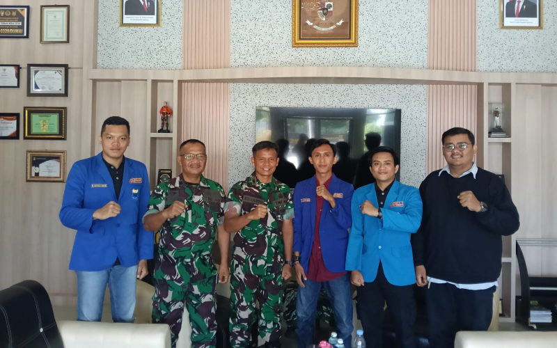 PC PMII Dumai Jalin Silaturahmi ke Kodim 0320, Perkuat Kolaborasi untuk Keamanan Daerah