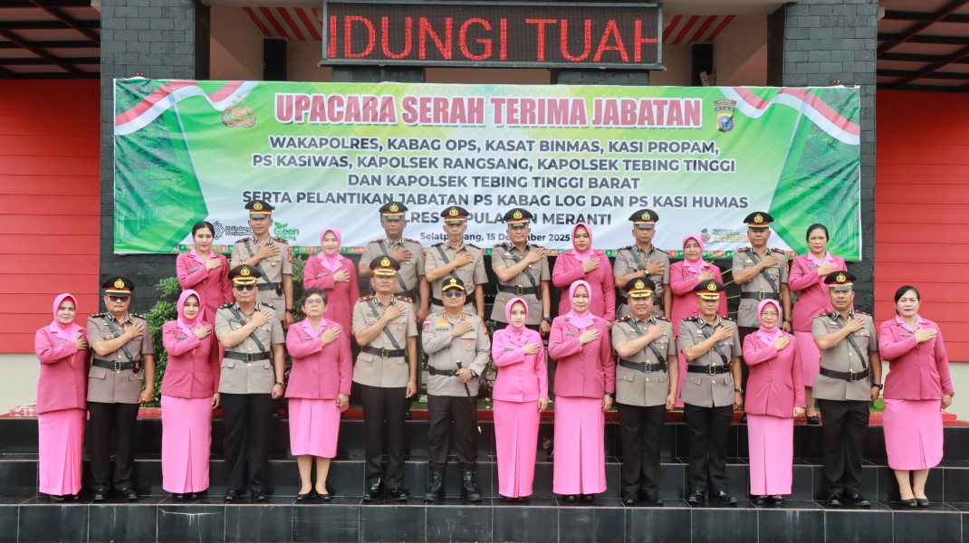 AKBP Aldi Pimpin Sertijab 11 Pejabat Polres Meranti