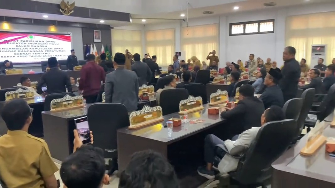 APBD Perubahan Inhu 2026 Ditolak DPRD, Voting Terbuka Berujung 25-13