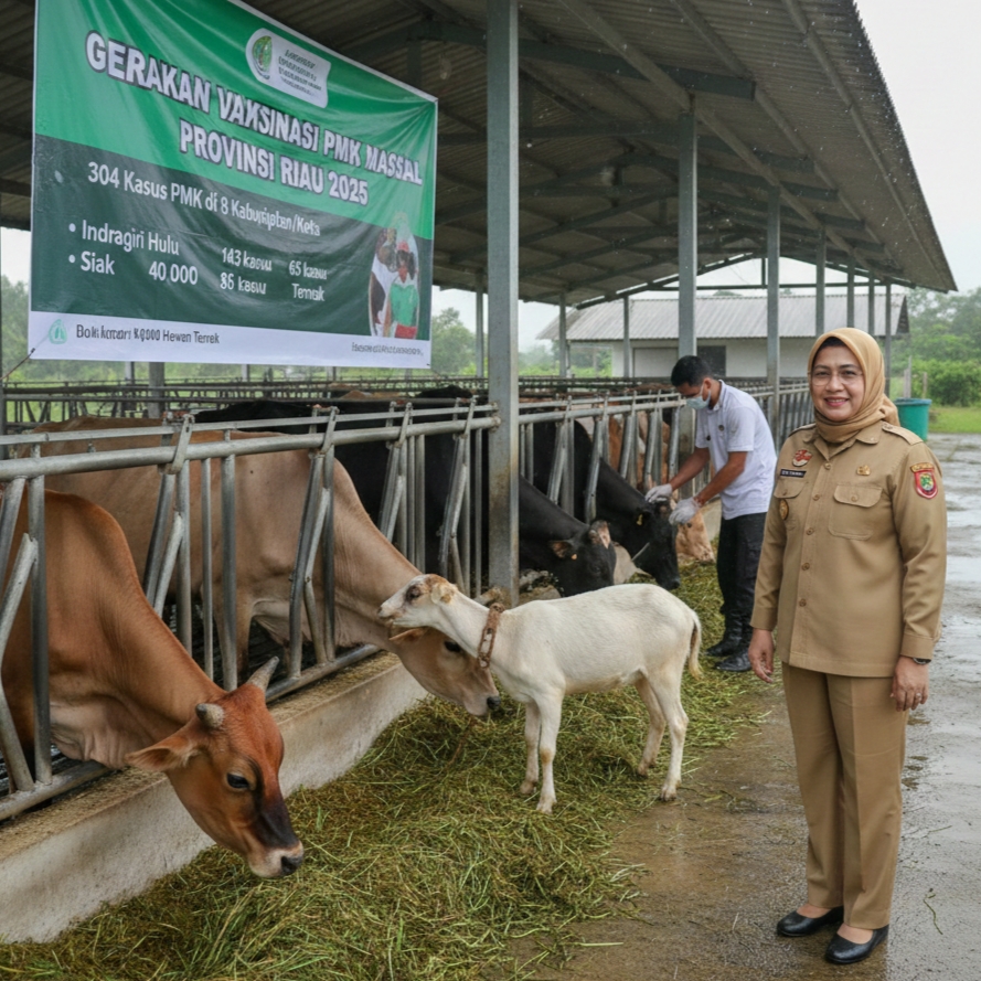 Waspada! 304 Penyakit Mulut dan Kuku Hewan Ternak di Riau, Satu Ternak Mati di Dumai