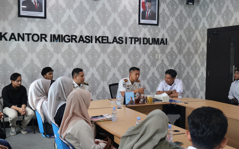 Imigrasi Kelas I TPI Dumai Fasilitasi Pembekalan Program MagangHub Kemenaker 2026