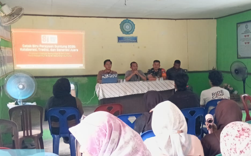 Sambut HUT RI ke-81, Kelurahan Guntung Matangkan Persiapan Bersama Babinsa dan Masyarakat