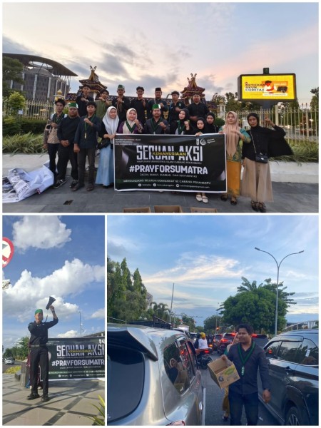 HMI Pekanbaru Gerakkan Aksi Kemanusiaan #PrayForSumatera