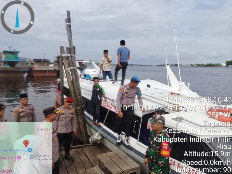 Operasi Ketupat Lancang Kuning 2025, Babinsa Koramil 06/Kateman Bersinergi Berikan Pelayanan Arus Mudik Lebaran Idul Fitri 1446 H