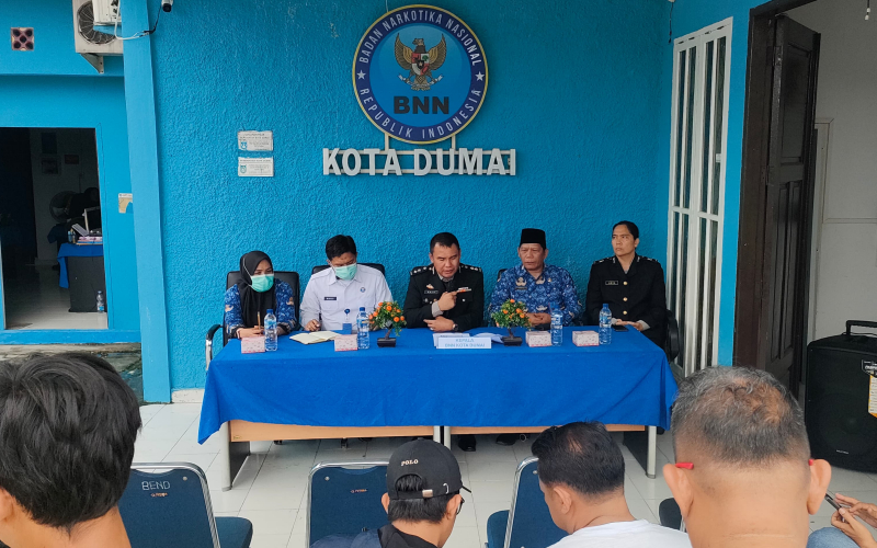 Kepala BNNK Dumai AKBP Sasli Rais Papar Rilis Akhir Tahun 2025