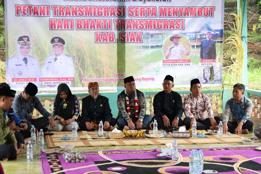 Wabup Siak Tegaskan Komitmen Dukung Petani Transmigrasi