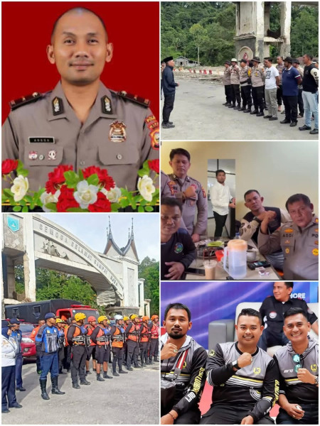 Penghormatan Terakhir, Kapolsek Kampar Sampaikan Pesan Menyentuh, Ipda Angga Selalu di Hati