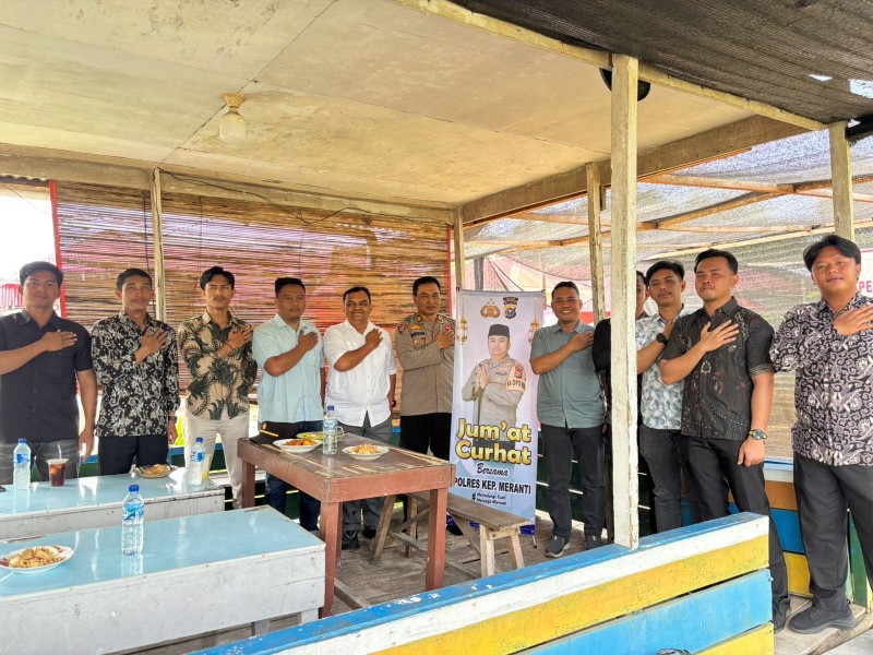 Jumat Curhat, Polres Kepulauan Meranti Ajak Pemuda Gogok Darussalam Jauhi Narkoba