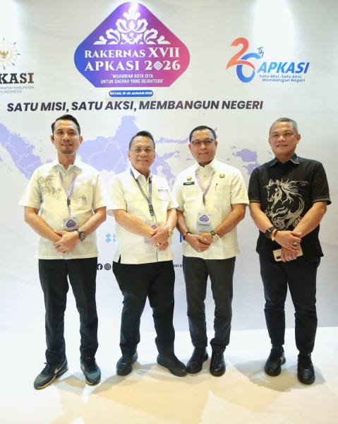 Hadiri Rakernas XVII APKASI di Batam, Bupati Rohil Perjuangkan Sinkronisasi Pembangunan Daerah